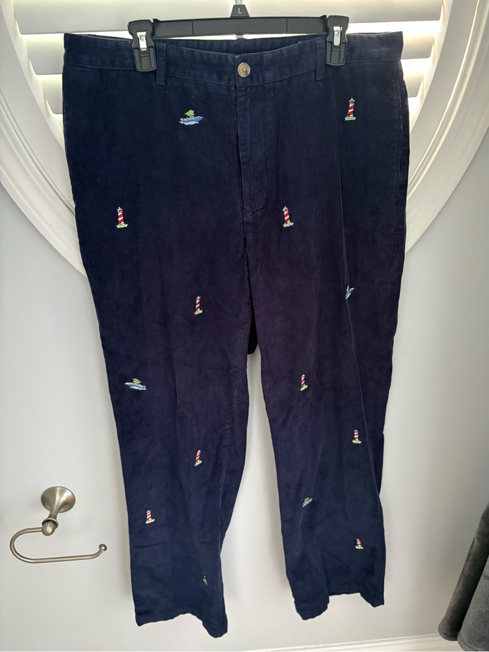 Vineyard Vines blue corduroy men’s lighthouse boating coastal pants slacks 36/32